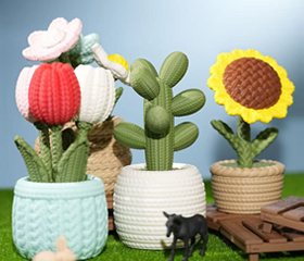 Display of high-quality 3D printed PLA Samples